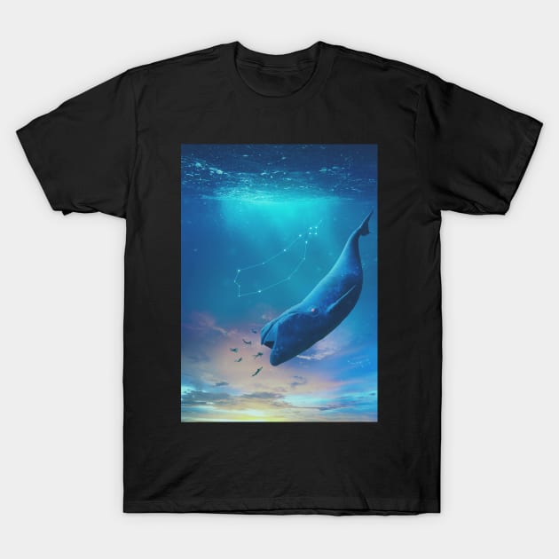 Blue Whale T-Shirt by AhmedEmad